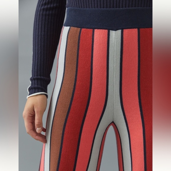 Anthropologie Dolan Pull On Striped Knit Pants Small‎ - Picture 2 of 8